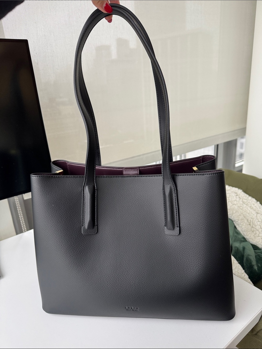 Freja Linnea Tote bag, black vegan leather